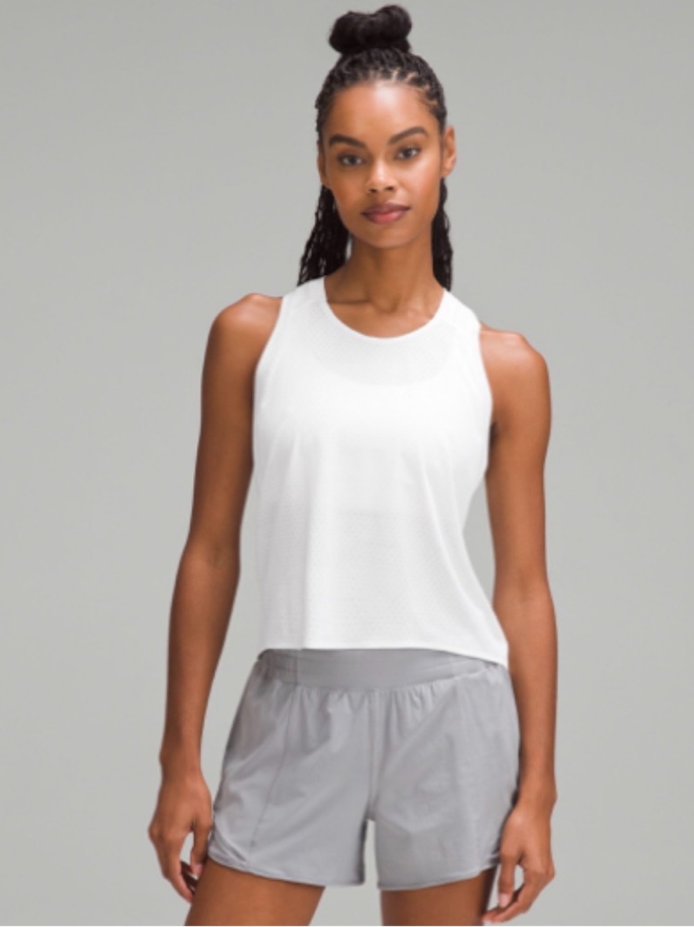 lululemon athletica White Racerback Performance Tank